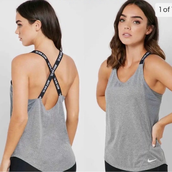 Nike Dri Fit Elastika Cross Strap tank - Picture 1 of 7